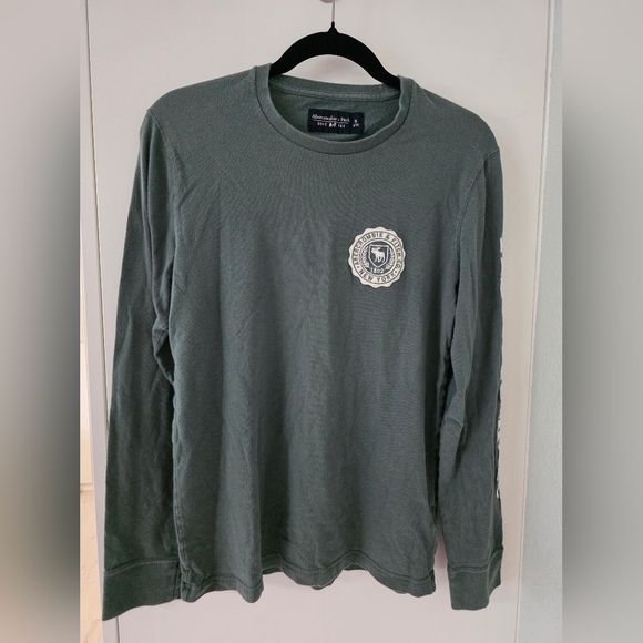 Abercrombie & Fitch Men's Green Long Sleeve Shirt - Picture 1 of 4